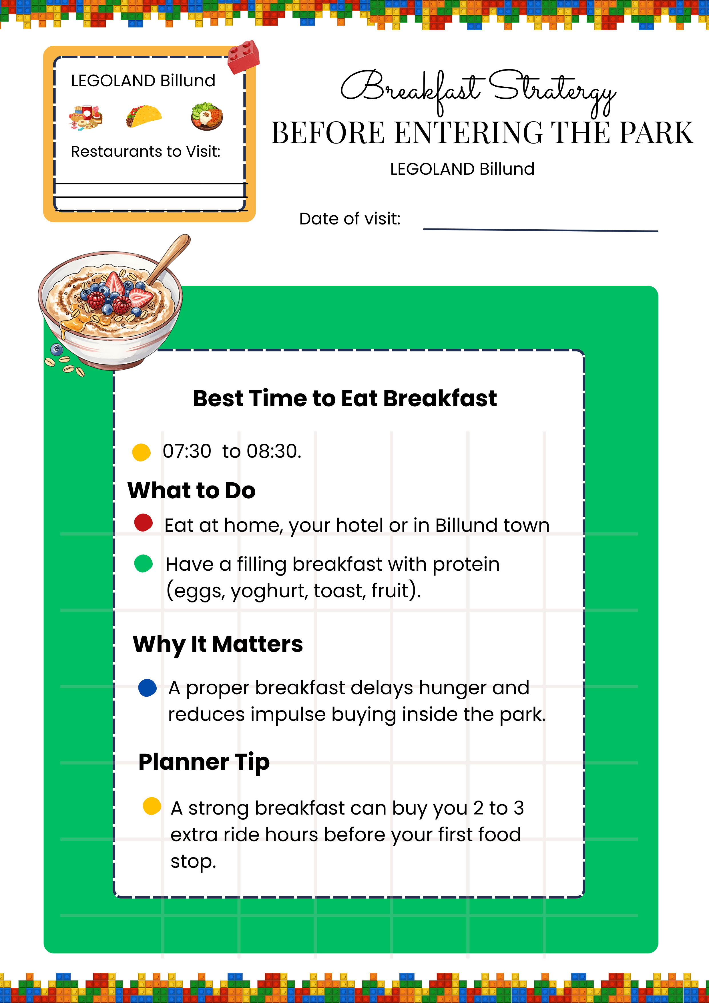 Best Time to Eat Planner when Visiting LEGOLAND Billund - Image 4